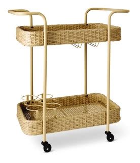 For the budget-conscious bon vivant Urban Outfitters Colette Bar Cart. . Rattan bar cart aldi